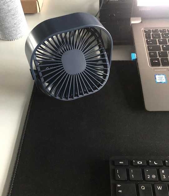 Mini-ventilador ventoinha mesa carregamento USB portátil -VÁRIAS CORES