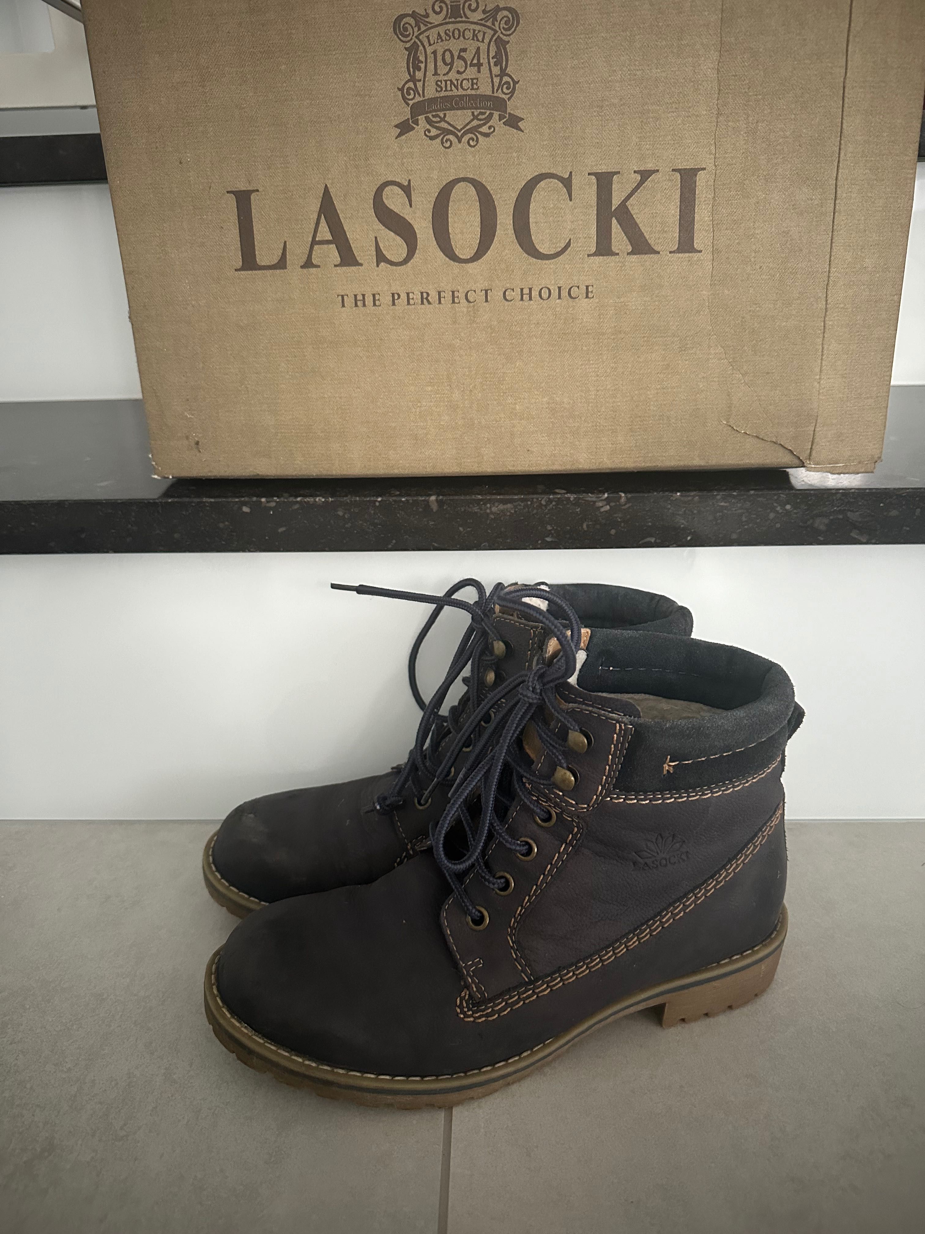 Trapery Lasocki 38 skóra