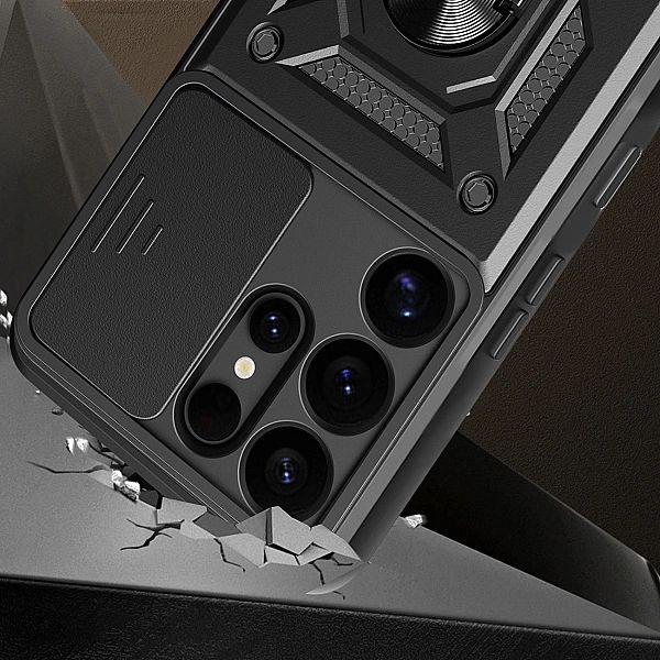 Etui pancerne Hybrid Armor Camshield z osłoną aparatu i metalowym ring