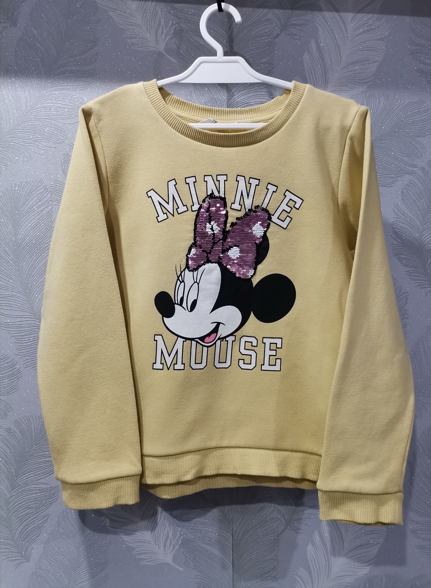Bluza H&M r. 122/128 Myszka Minnie Disney cekiny