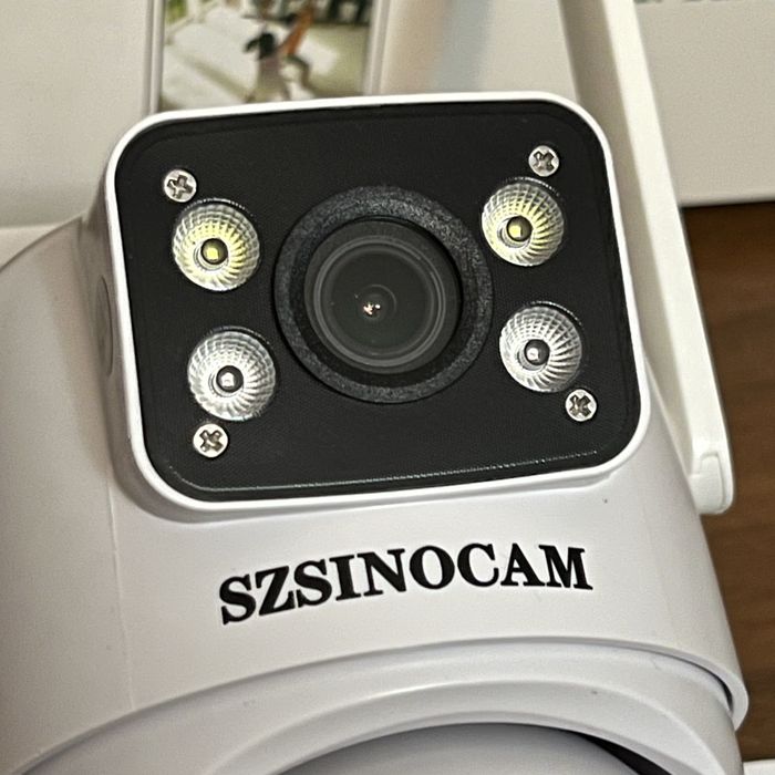 Вулична подвійна IP66 12мп Wi-Fi камера відеоспостереження szsinocam