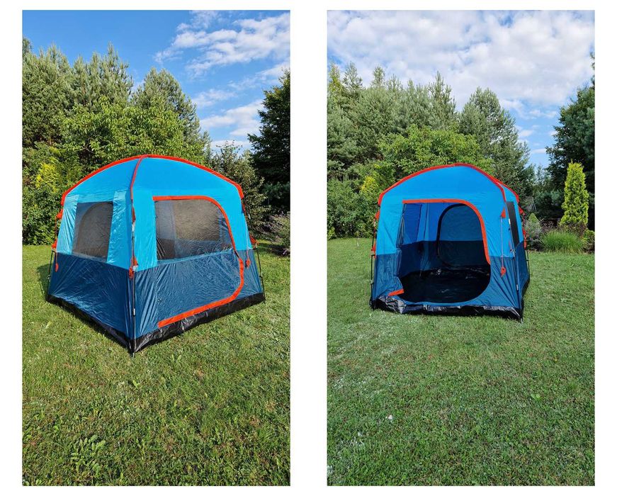 Namiot przedsionek 215cm dostawka 6os kemping przebieralnia jadalnia