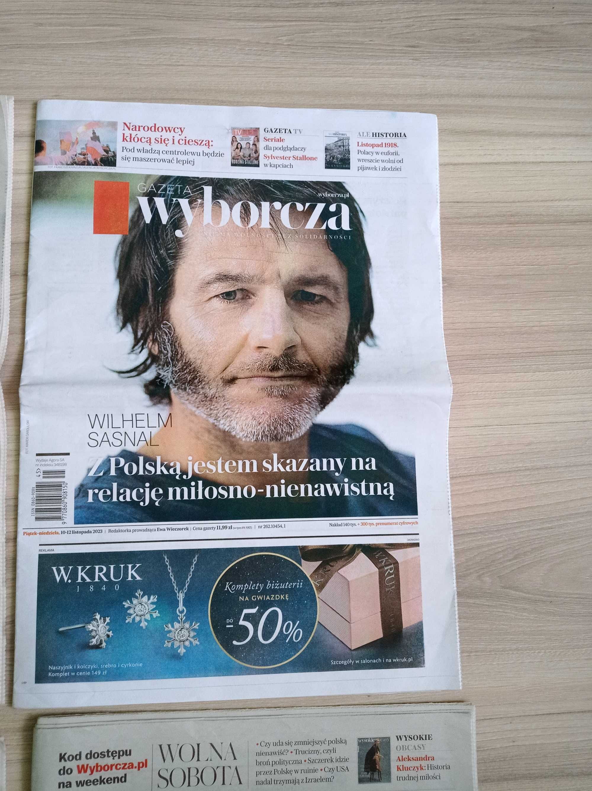 Gazeta Wyborcza, Wolna sobota, listopad 2023