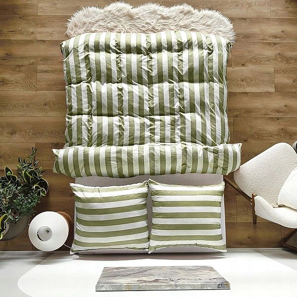 Pościel 220x200 MIKROFIBRA poszewki 70x80 KOMPLET Eusebia Home W PASY