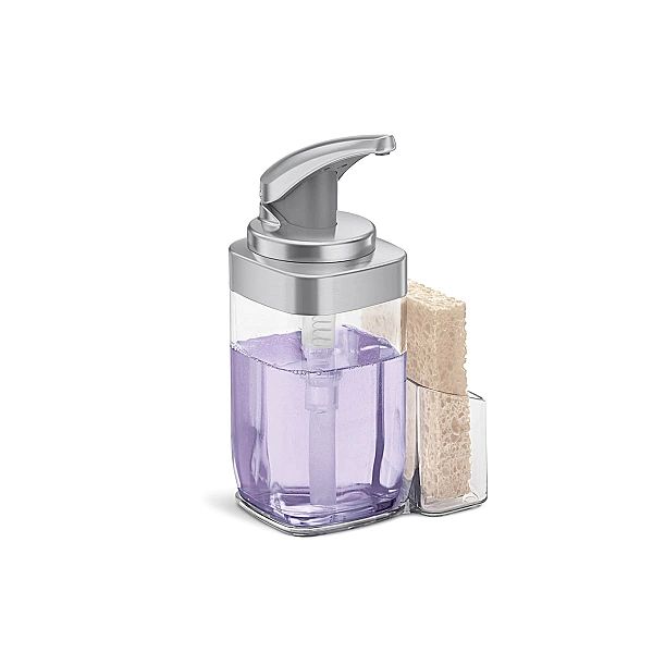 Dozownik do płynu 650 ml z pojemnikiem na gąbkę / simplehuman