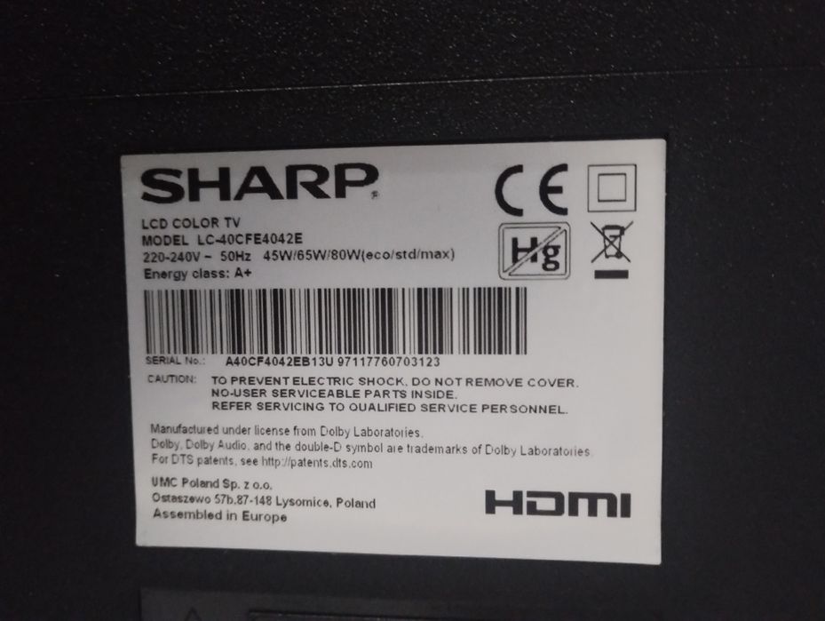 Telewizor Sharp  lc
