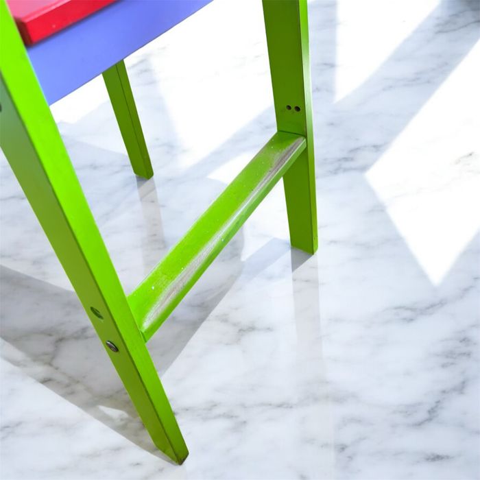 Kolorowe krzesełko dla dziecka z litego drewna bukowego Polskie