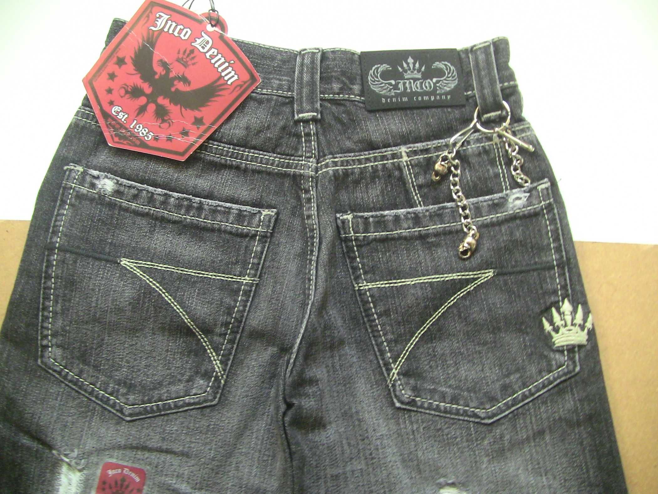 Детские рэп джинсы, широкие штаны JNCO JEANS, оригинал, на 7-8лет