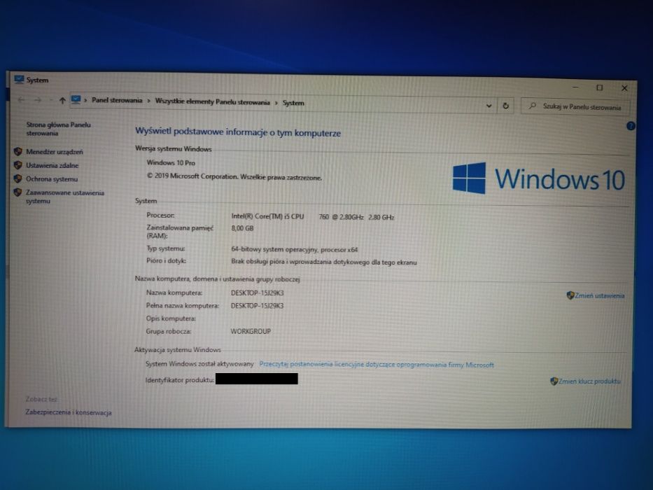 Komputer stacjonarny do gier Intel i5 GTX 970 MSI SSD