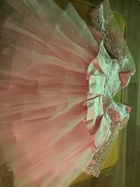 Księżniczkowa rozowa sukienka 80