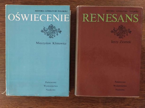 Historia Literatury Polskiej Renesans (Ziomek), Oświecenie (Klimowicz)