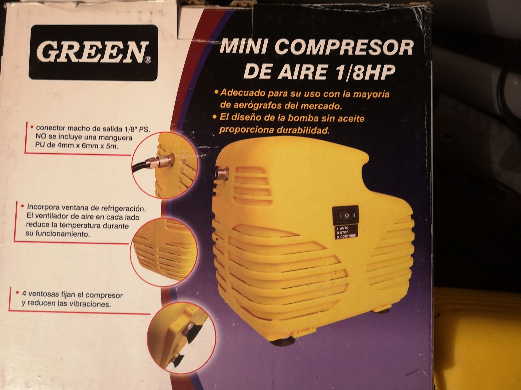 Mini compressor para aerografo