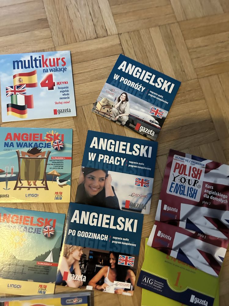 zestaw płyt do nauki angielskiego + idiomy