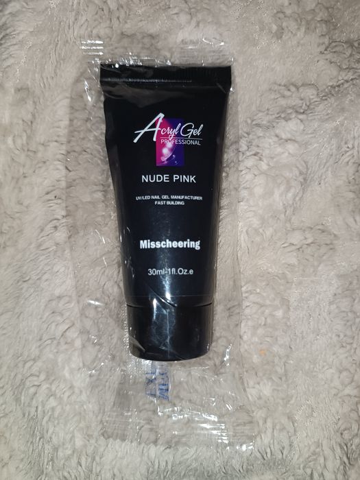 Акригель 30 мл гель для нарощування полігель (ніжно-рожевий №5)