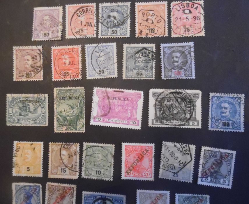 Selos Portugal 1867 a 1911- Lote Monarquia de Portugal