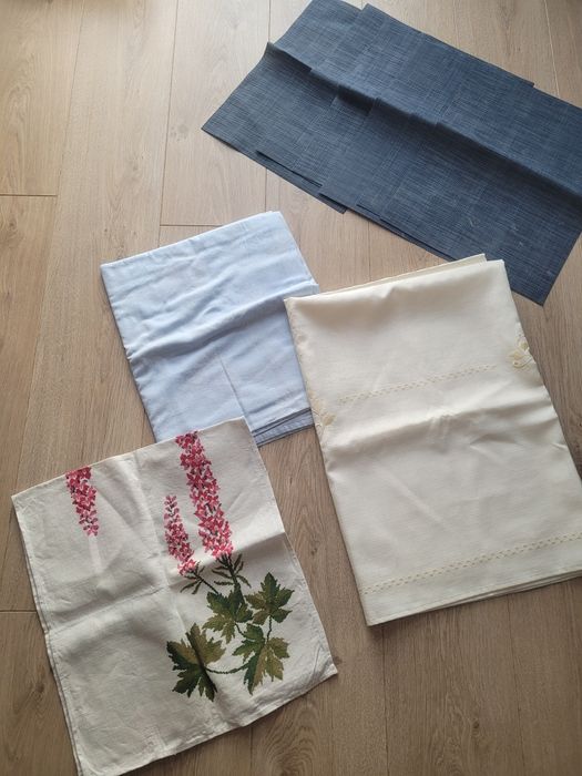 2x OBRUS nowe + serweta + 6xpodkładki GRATIS