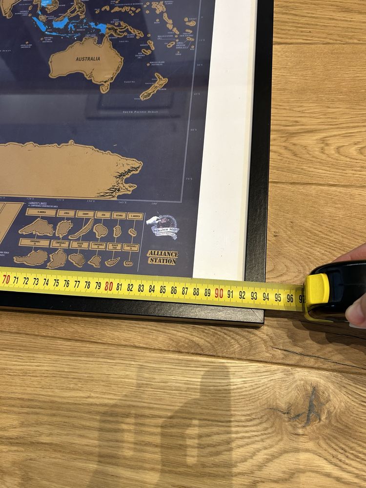 Rama ramka Ikea 90x60 cm mapa zdrapka gratis