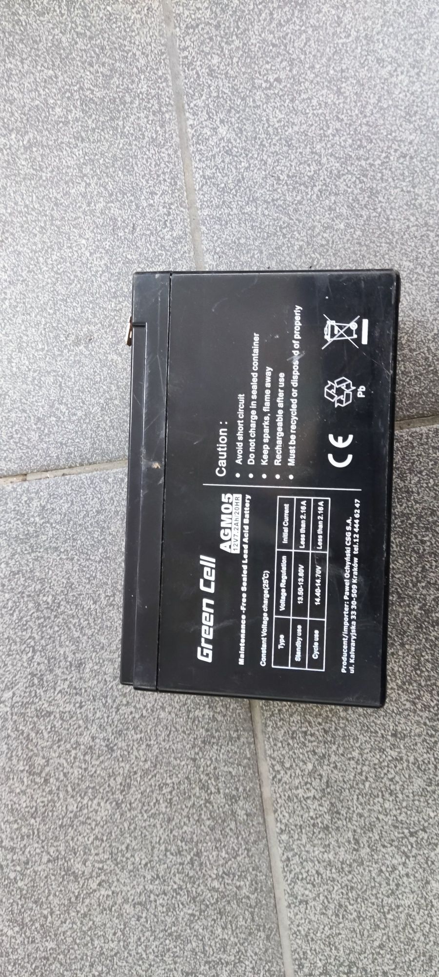 Акумулятор 12v 7.2Ah