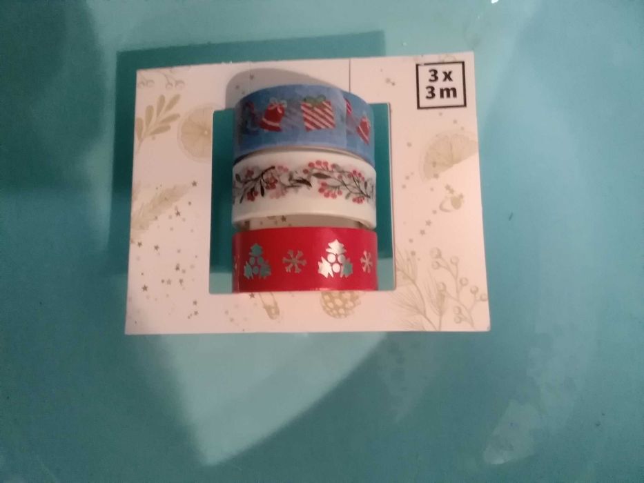 3 taśmy dekoracyjne washi.