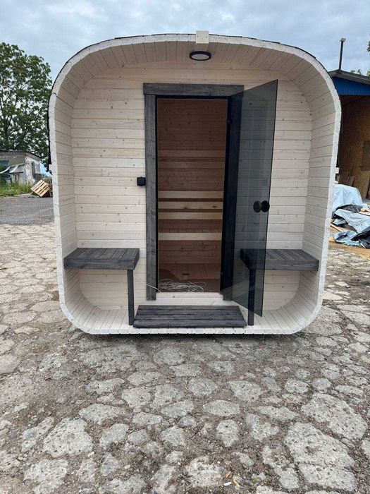Sauna ogrodowa QUADRO 240 cm do montażu