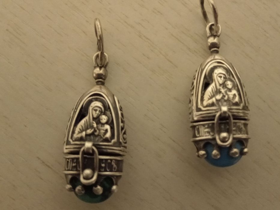 Ладанки, серебро с камнем