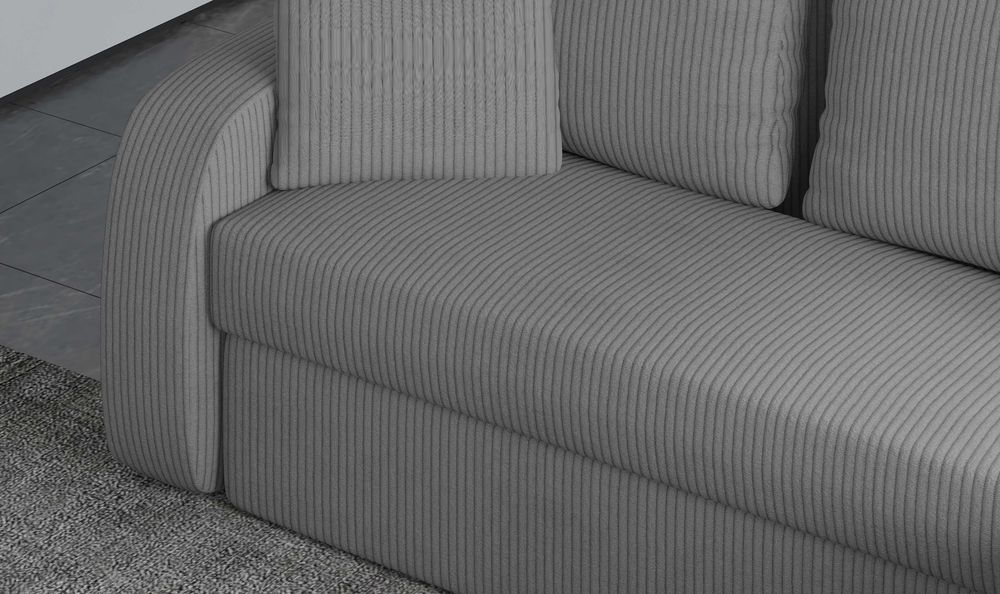 NAROŻNIK z funkcją spania nowoczesny COSMO rozkładany ROGÓWKA pojemnik