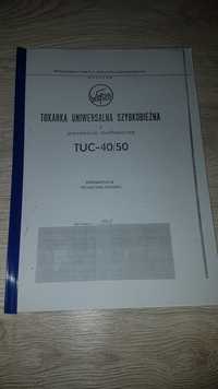Tokarka TUC-40 50 DTR Instrukcja Obsługi