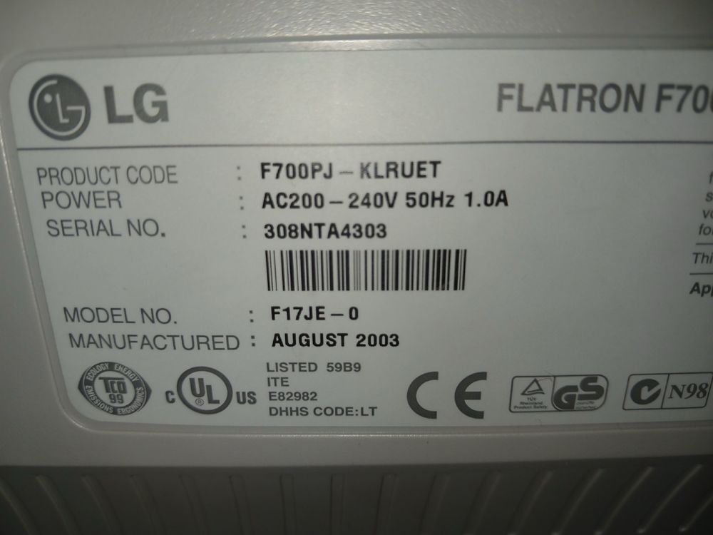 Монітор Б/У LG Flatron 17 дюймов