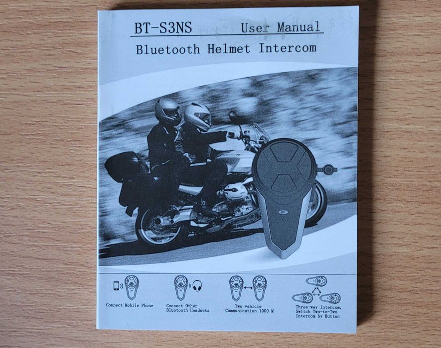 Zestaw słuchawkowy Bluetooth do kasku z interkomem i FM BETOWEY BT-S3