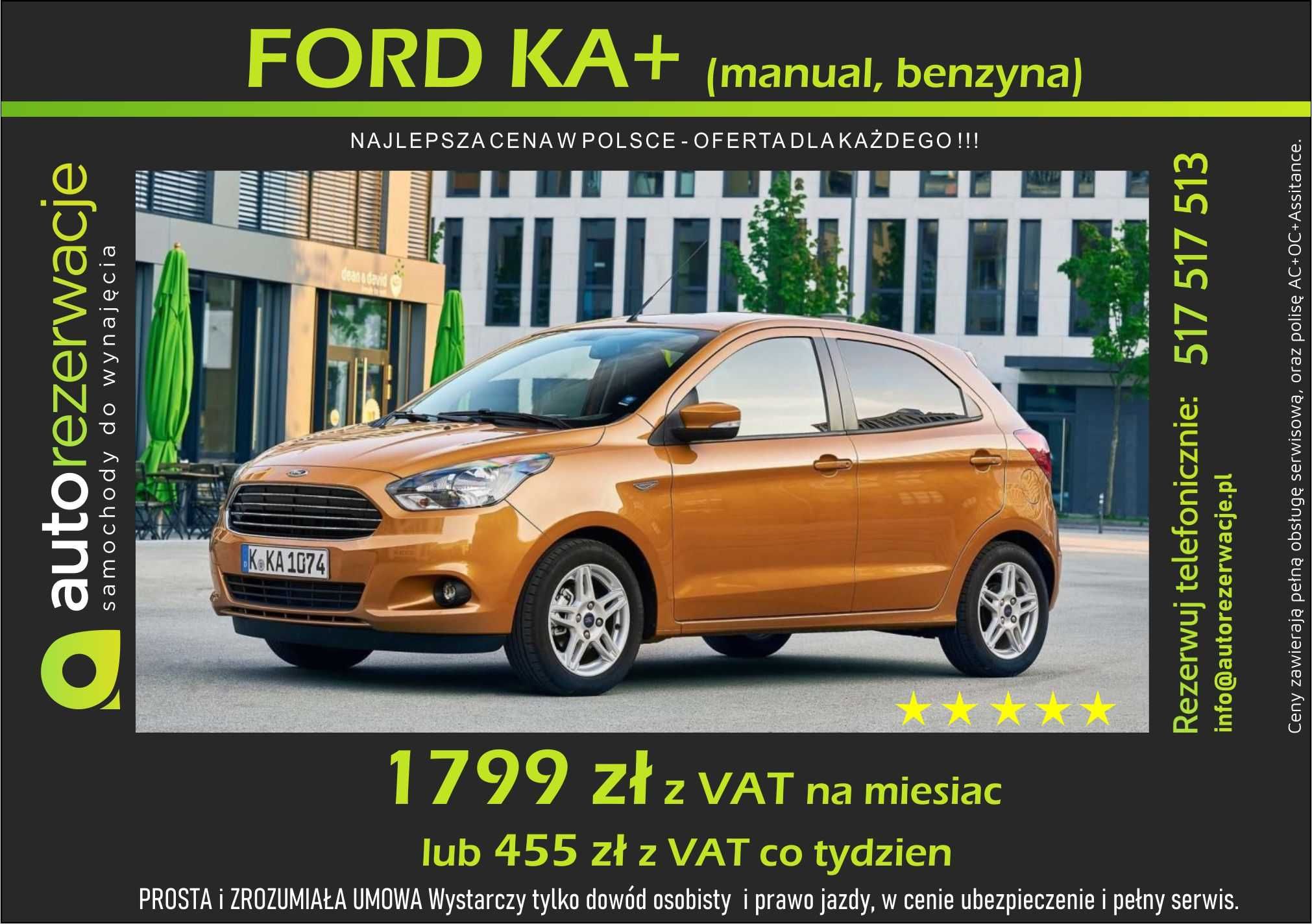 Wynajem wypożyczenie auta samochodu OPEL CORSA za 53 zł - 1599 zł mc.