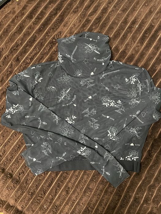 Топ сітка з імітацією тату