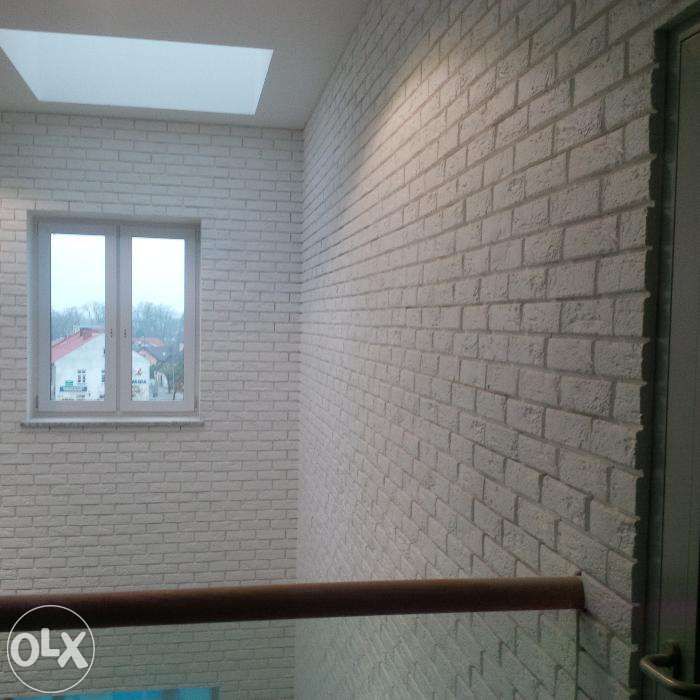 Cegła z fugą Płytki gipsowe białe 3D wysyłka w 24h!