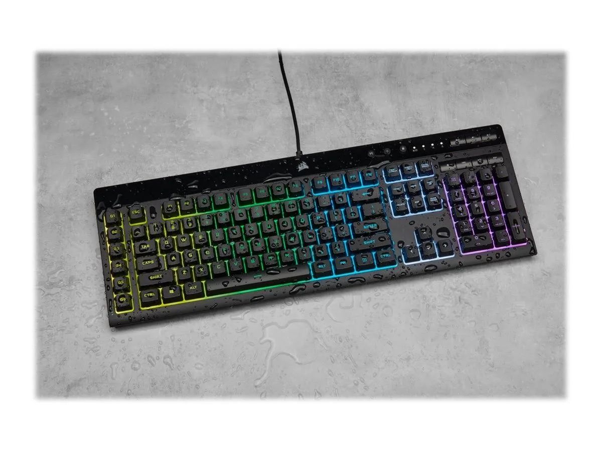 Klawiatura Corsair K55 Pro RGB gaming makro Odporność na zachlapania