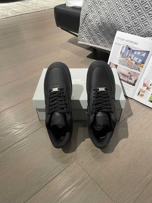 Buty meskie Mokasyny Nike_Air_Force_1_Low_Black_R.45