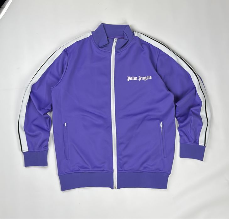 Олімпійка зіпка Palm Angels purple Track Jacketзіп худі Фіолетова