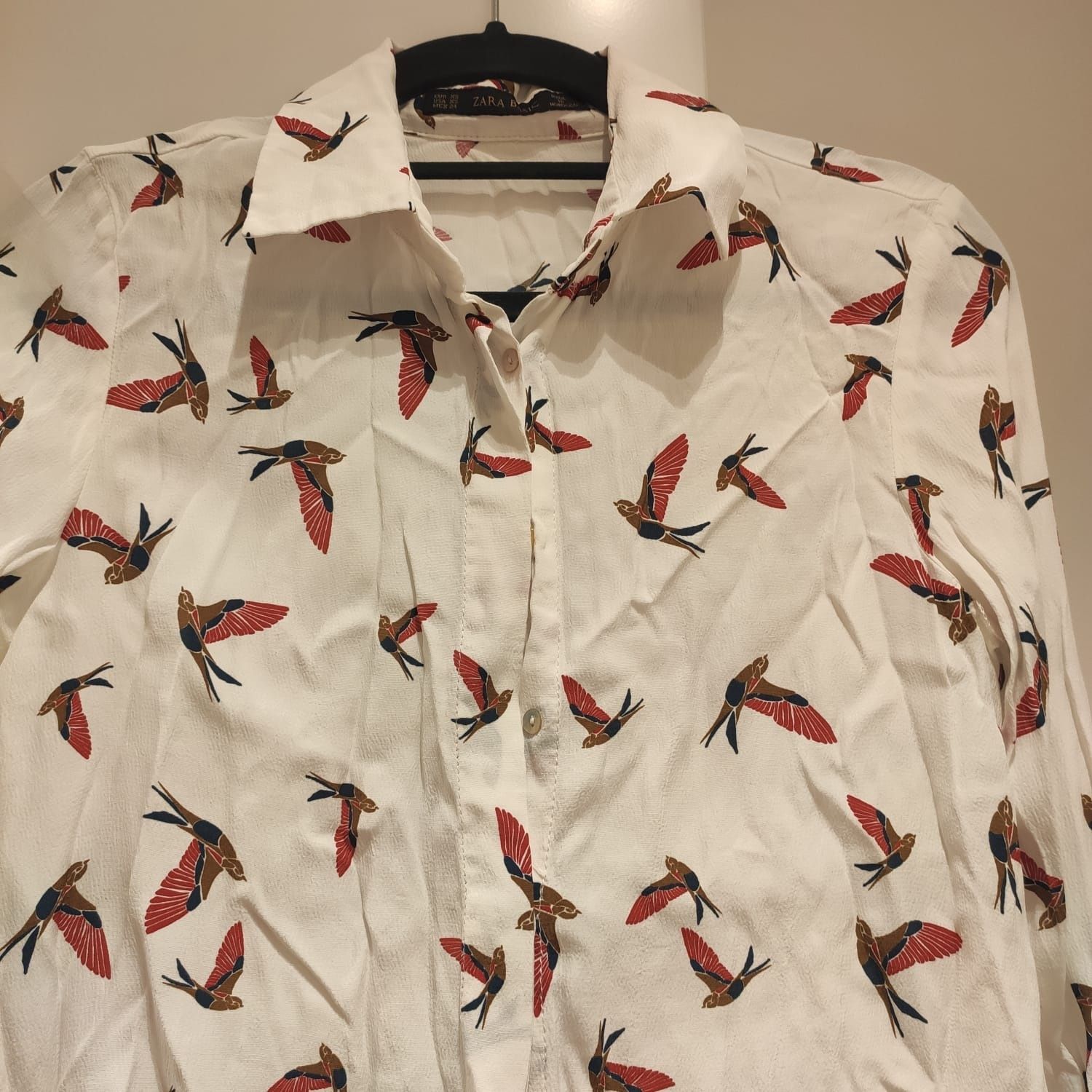 Koszula z długim rękawem Zara XS