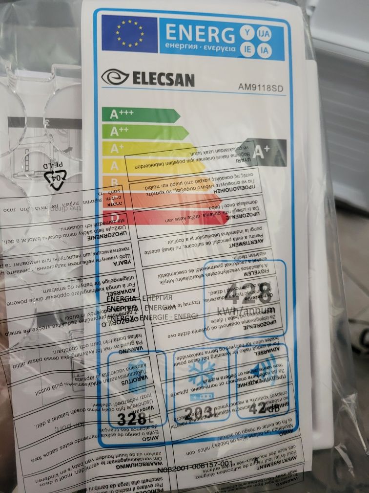 Frigorífico Americano elecsan A+