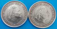 2 moedas de 5 Cêntimos  de 1977  Rainha Juliana  dos Países Baixos