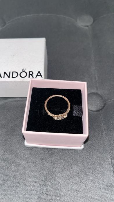 Anel ouro rosa da Pandora