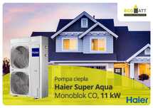 Pompa ciepła Haier Super Aqua Monoblok 11 kW różne modele CENA BRUTTO