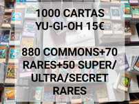YU-GI-OH- 1000 Cartas Sortidas *ORIGINAIS*