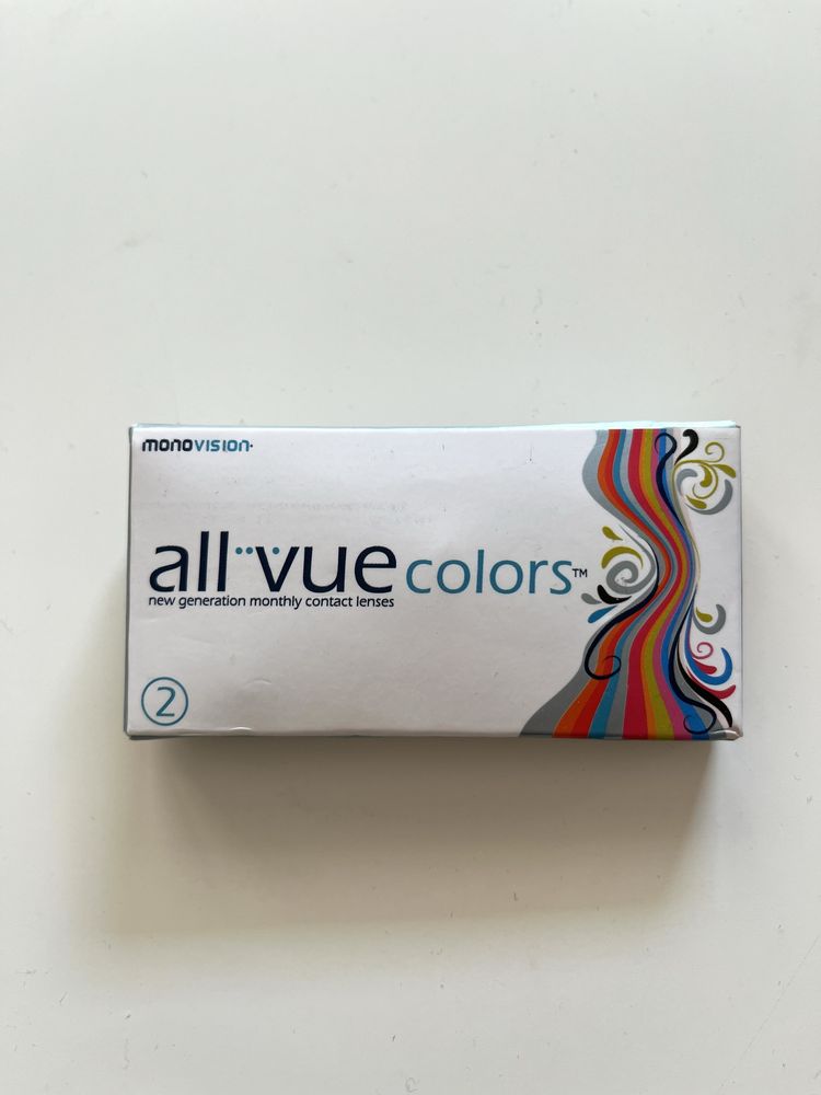 Soczewki All Vue Colors brązowe -6,00 nowe