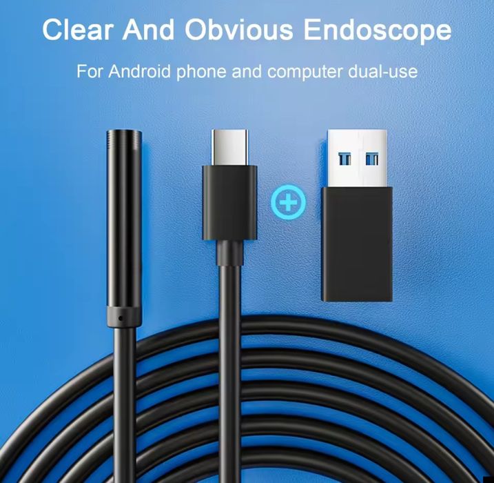 Камера ендоскоп Type-C з підсвіткою, кабель 2м., діаметр 5.5 мм