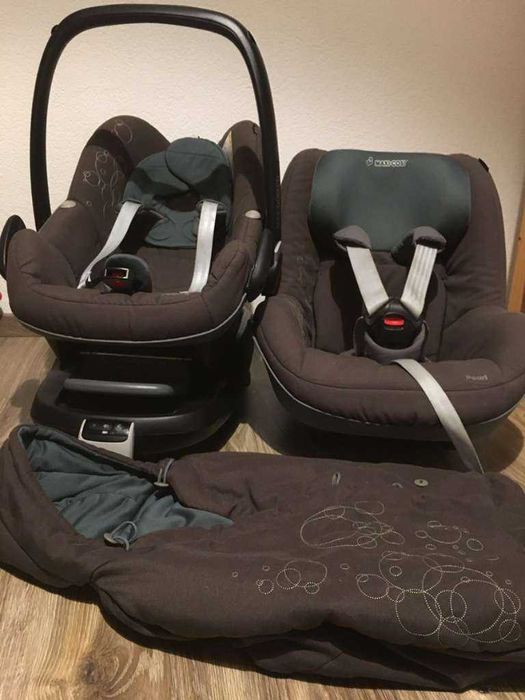 Zestaw Maxi Cosi Perl fotelik  dziecięcy z nosidełkiem i baza sofix