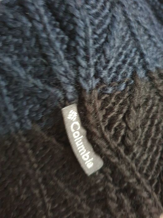 WEłniana czapka na kożuszku męska damska Columbia S