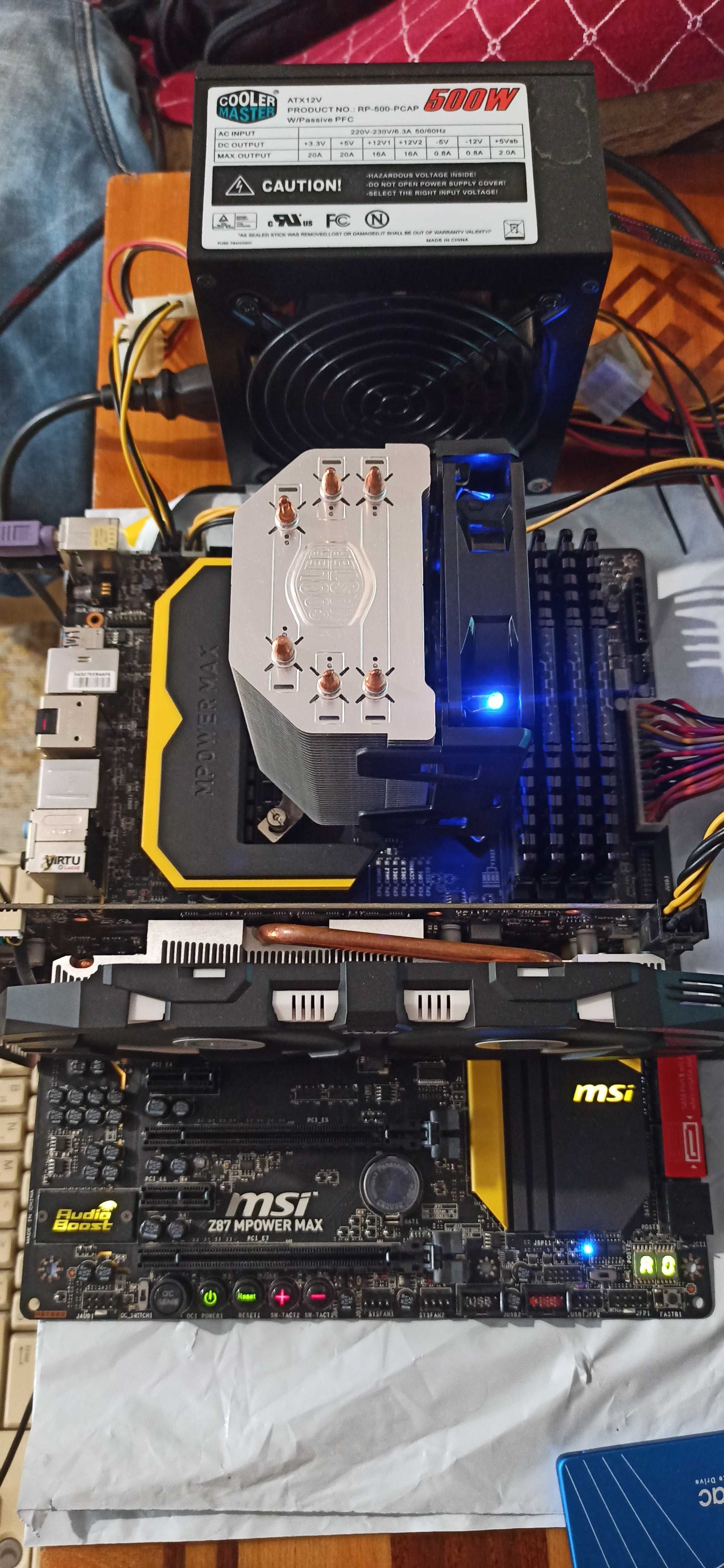 ТОП комплект для игр и майнинга 7 PCI Express MSI Z87 MPOWER MAX