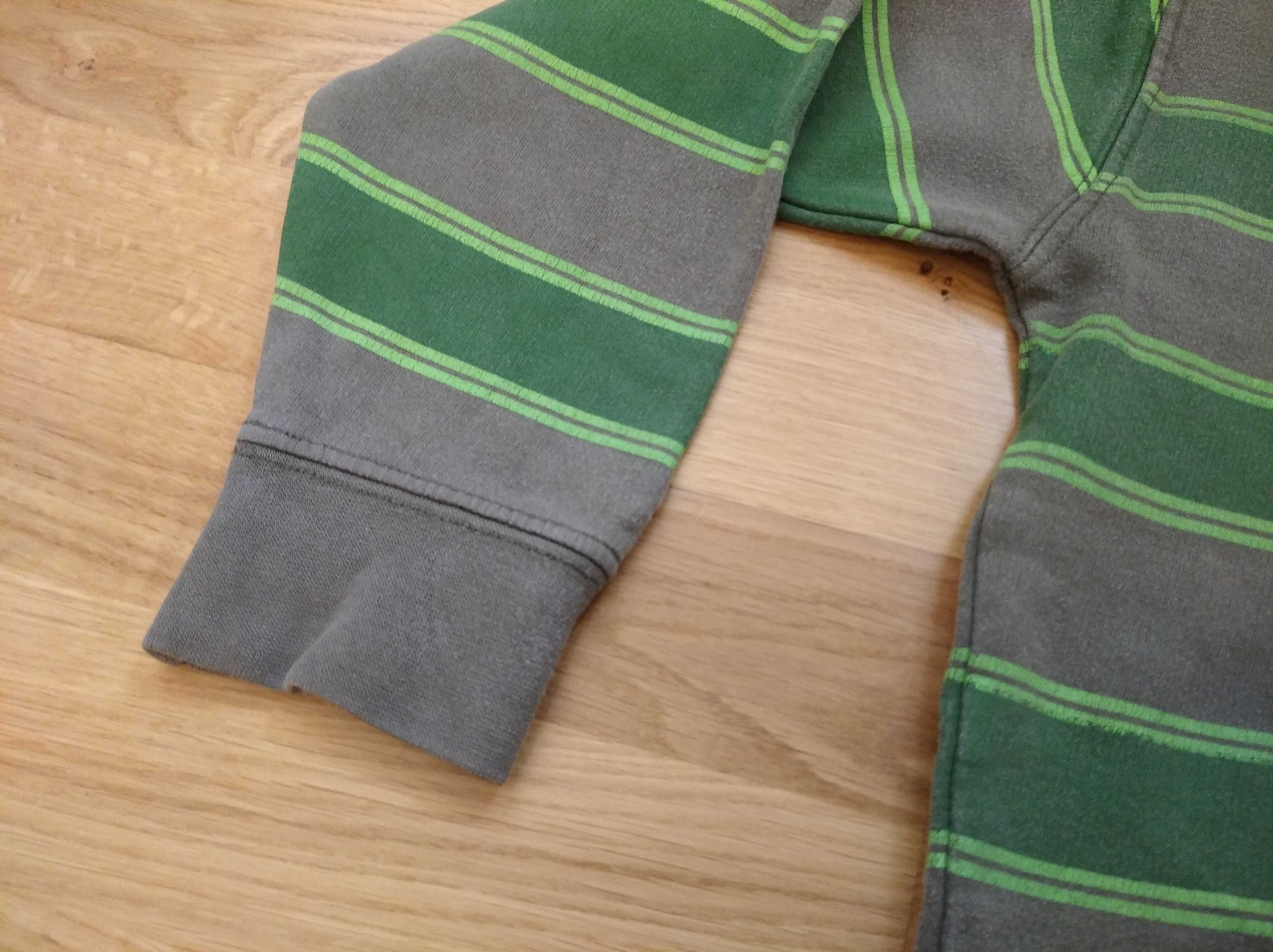Bluza kangurka Rebel 116 z kapturem chłopięca oliwkowa 5-6 lat