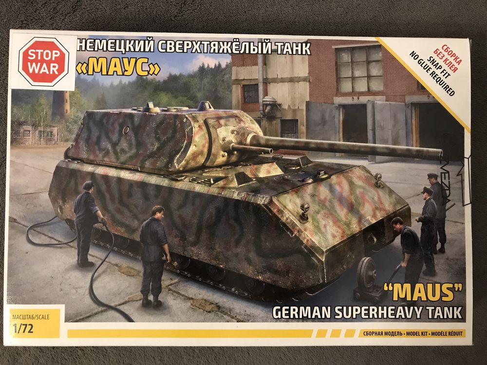 Model do sklejania czołg Maus Zvezda 5073