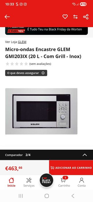 Microondas de encastre