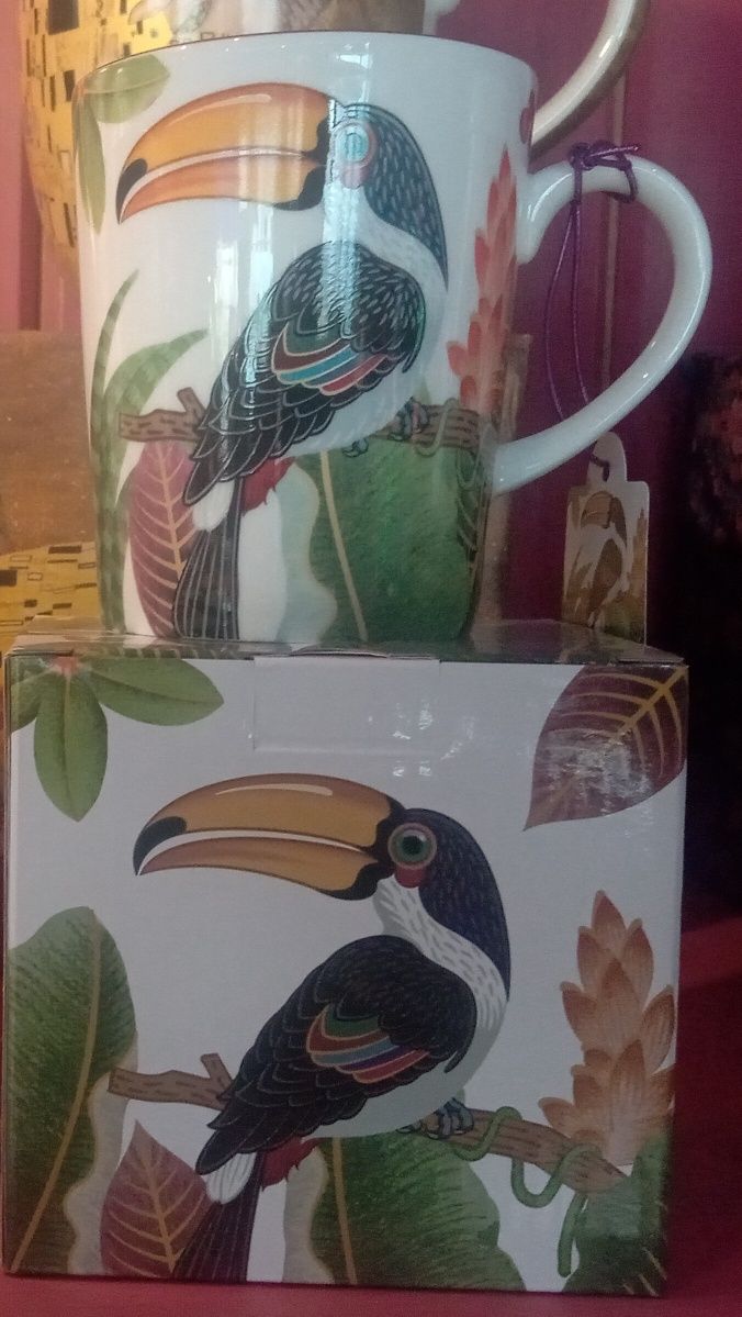 Kubek tukan z porcelany
